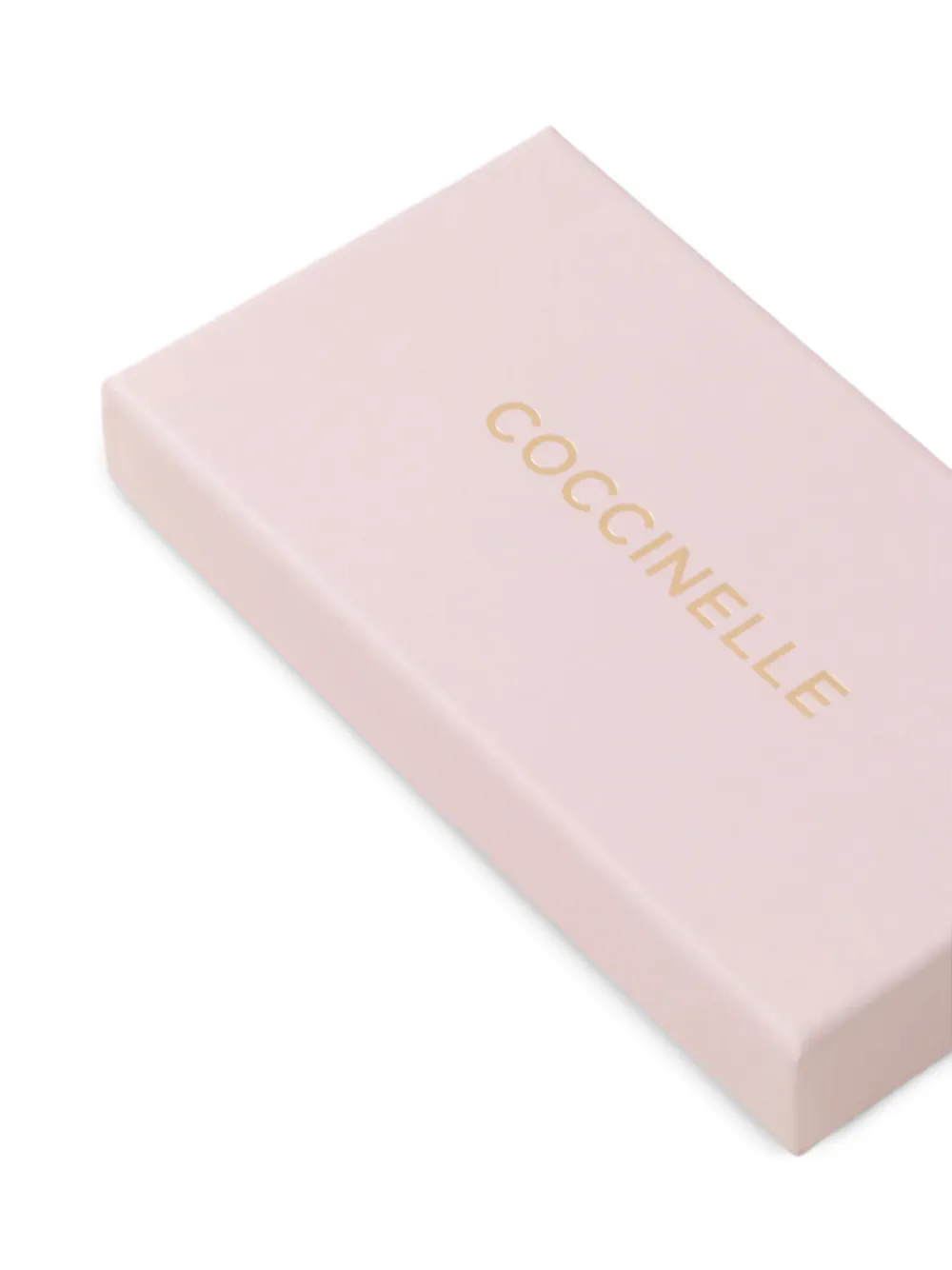 Coccinelle C-Me bewerkte sleutelhanger met logoplakkaat Goud