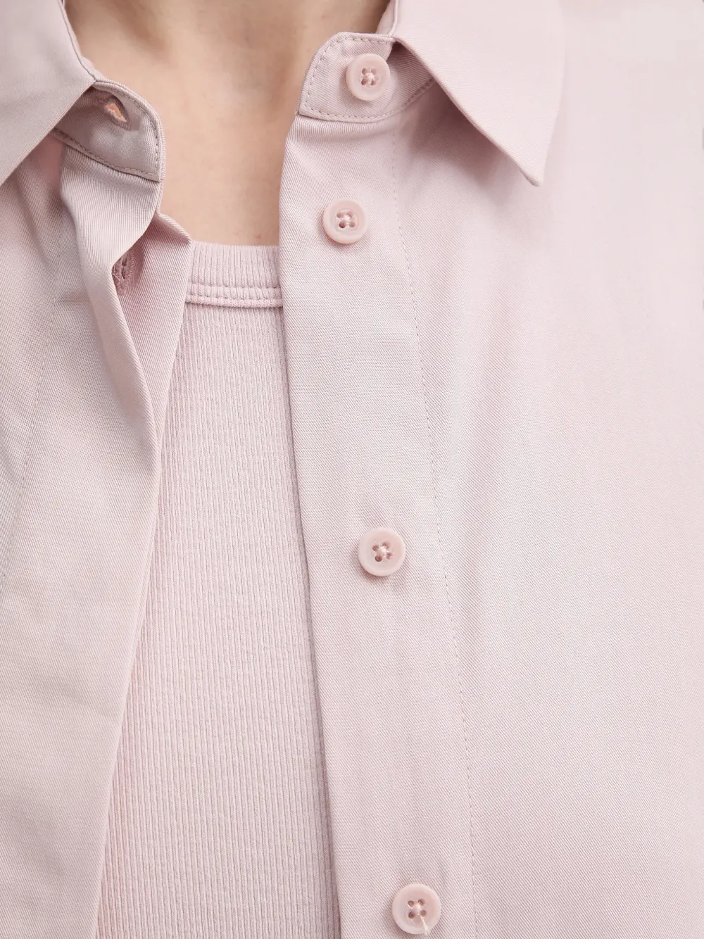 SAMSOE Boxy blouse met knopen Roze