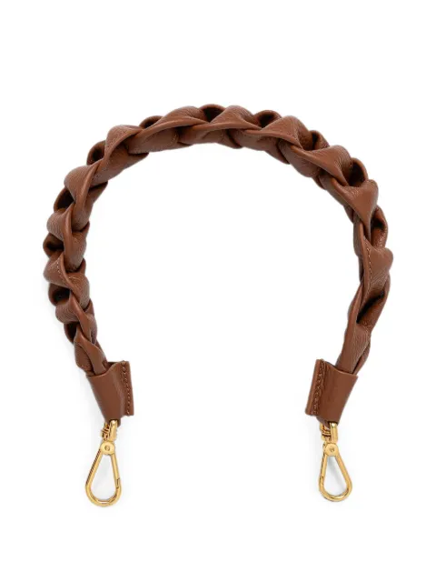 Coccinelle Boheme braided calf leather shoulder strap