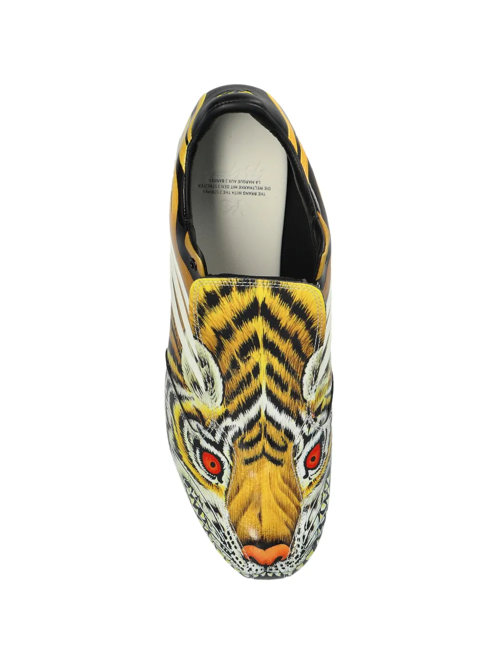Y-3 tiger print sneakers Geel