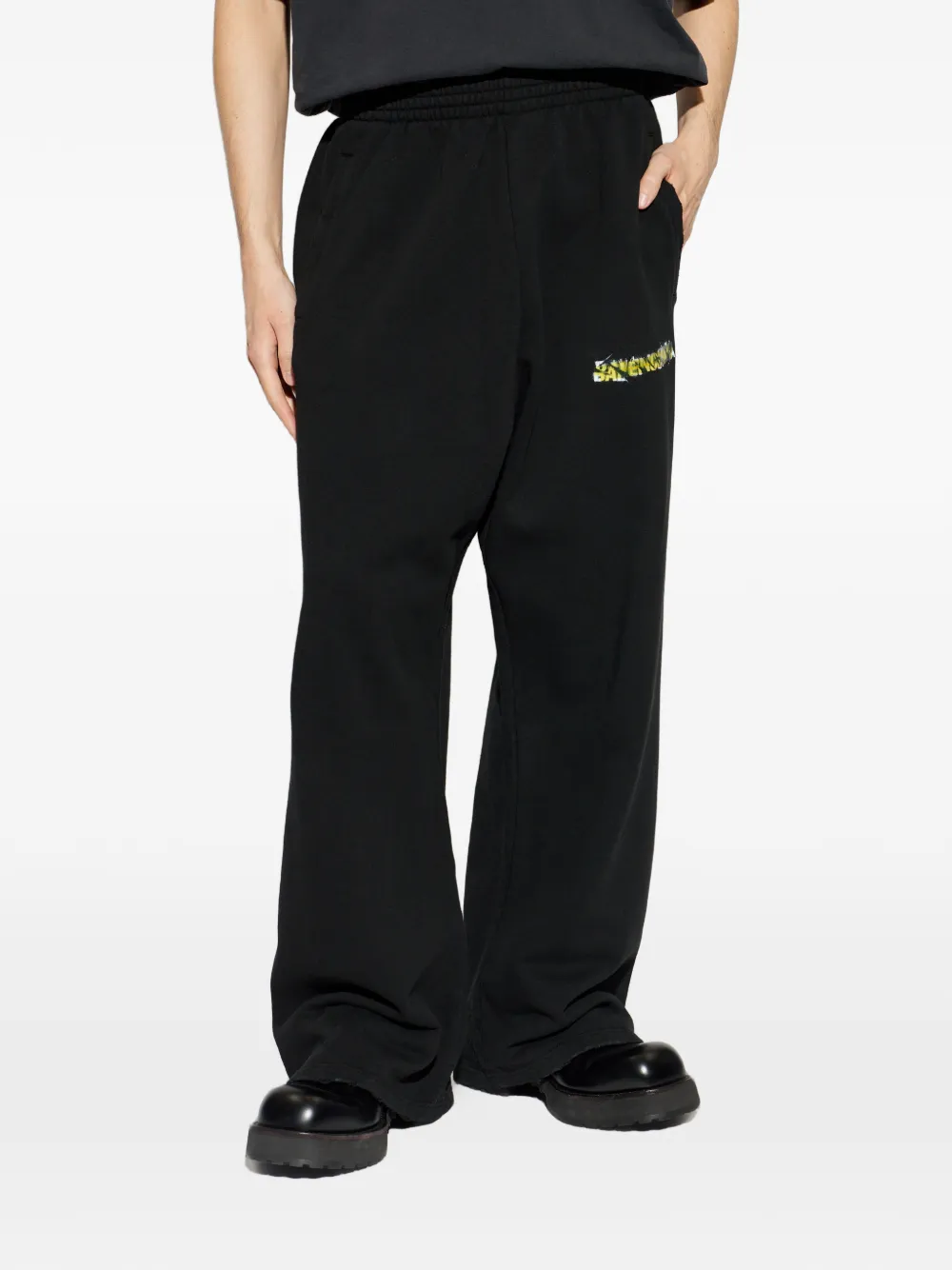 Balenciaga Trainingsbroek met logopatch Zwart