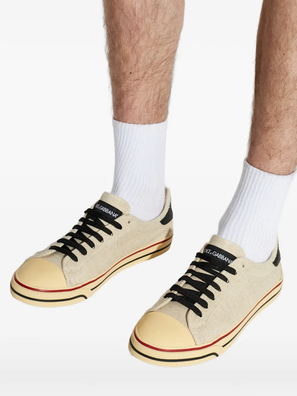 Dolce & Gabbana cotton sneakers Beige