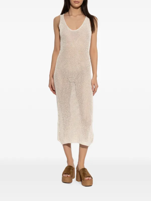 v neck crochet midi dress JUST ME WOMEN'S SLEEVELESS V-NECK CROCHET BODYCON MAXI DRESS 2S-2M-2L