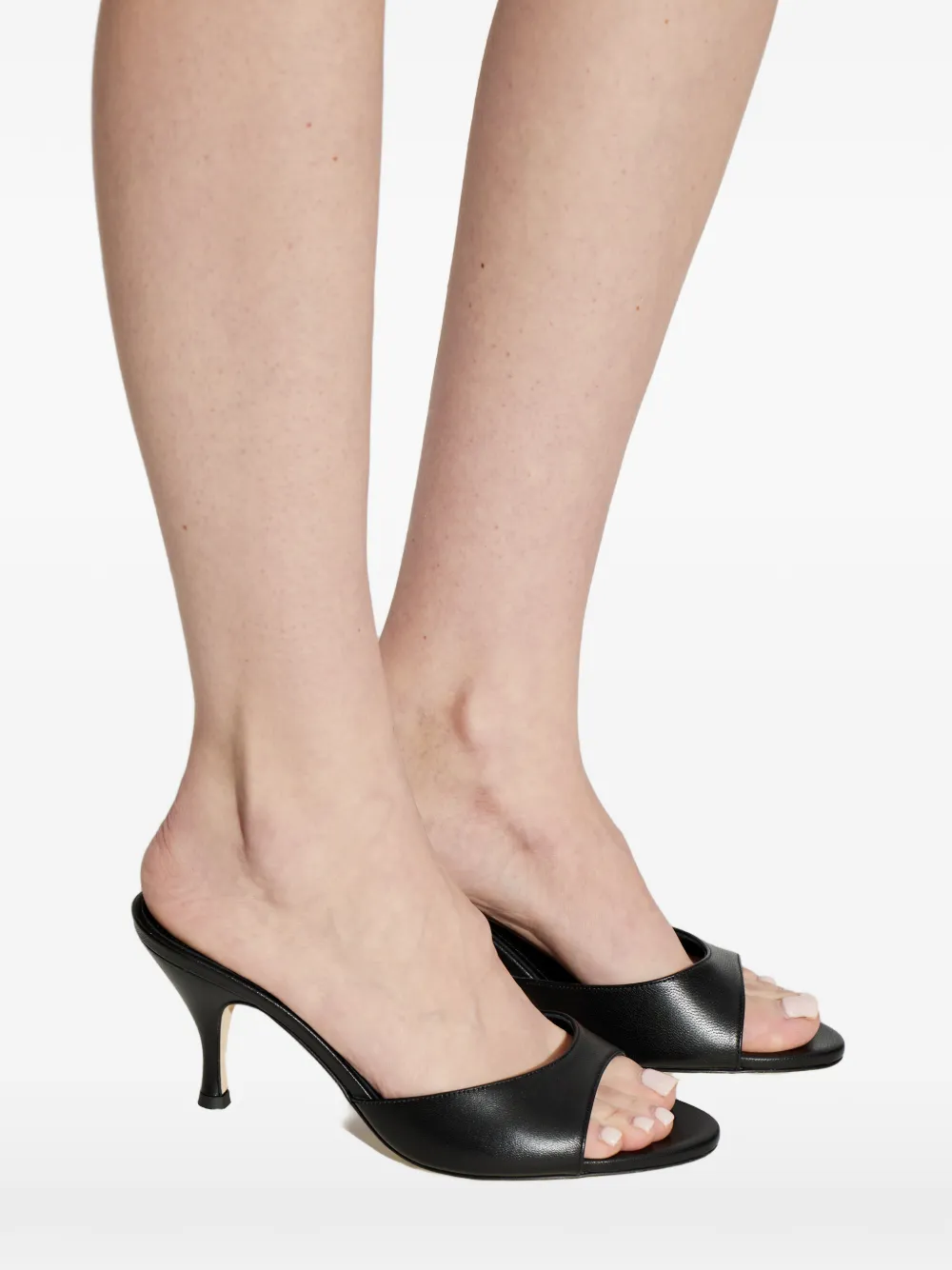 Aeyde leather heeled sandals Zwart