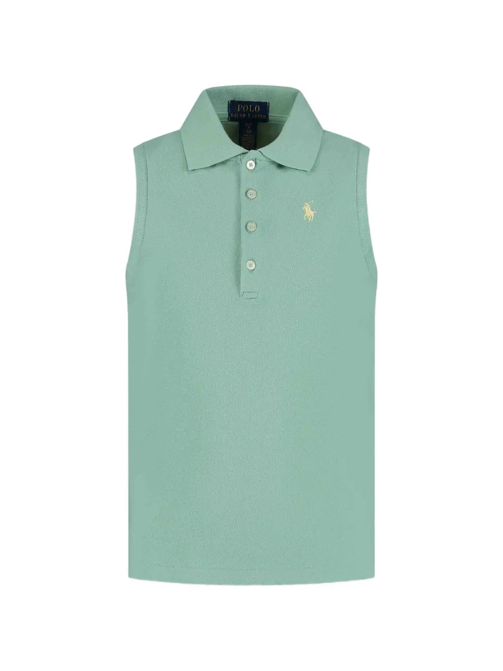 POLO RALPH LAUREN KIDS button embroidered polo shirt - Verde
