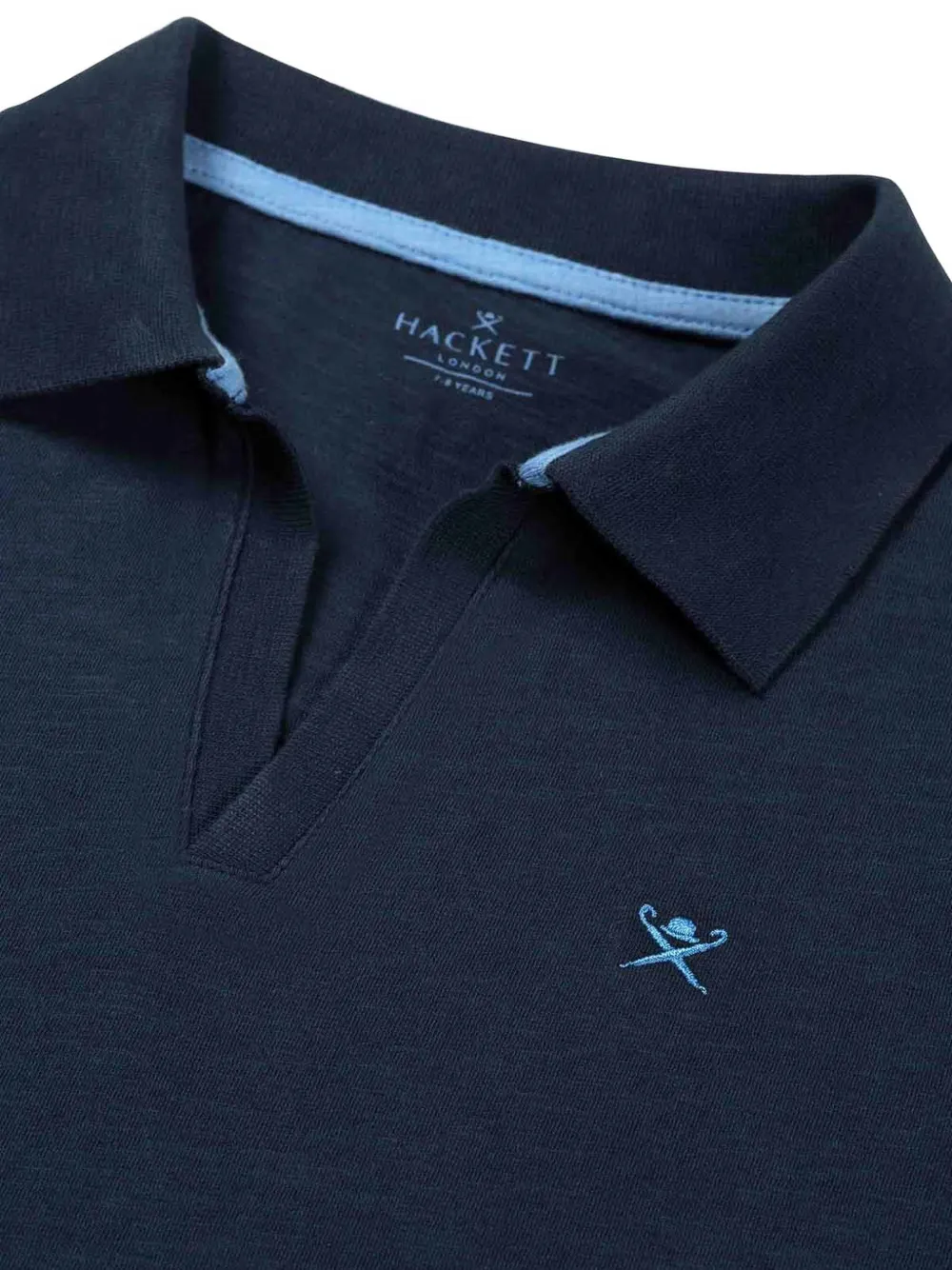  Hackett Kids Polo Con Bordado Ss - Azul 