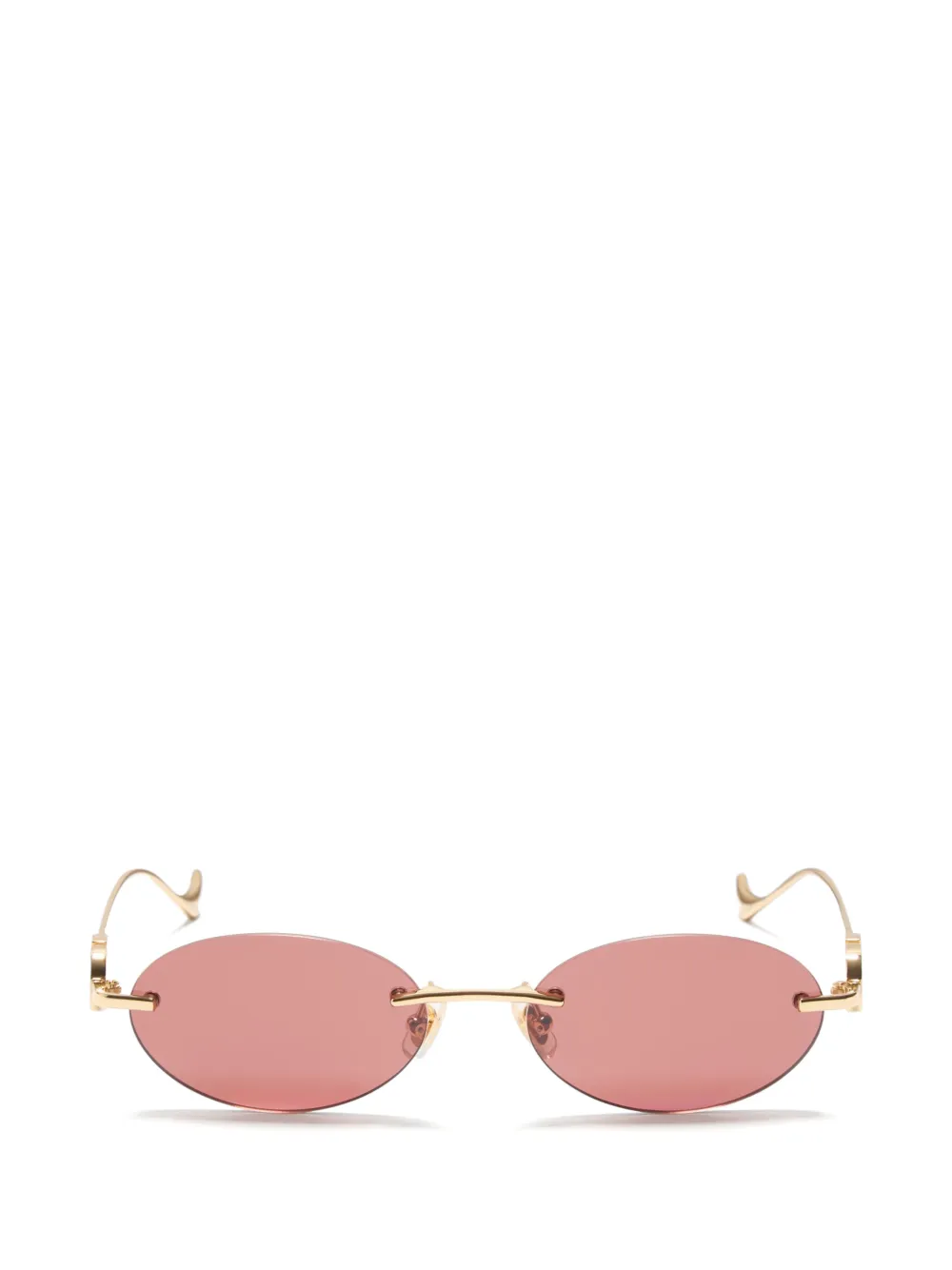 VALENTINO GARAVANI EYEWEAR Occhiali geometrici in metallo - Oro