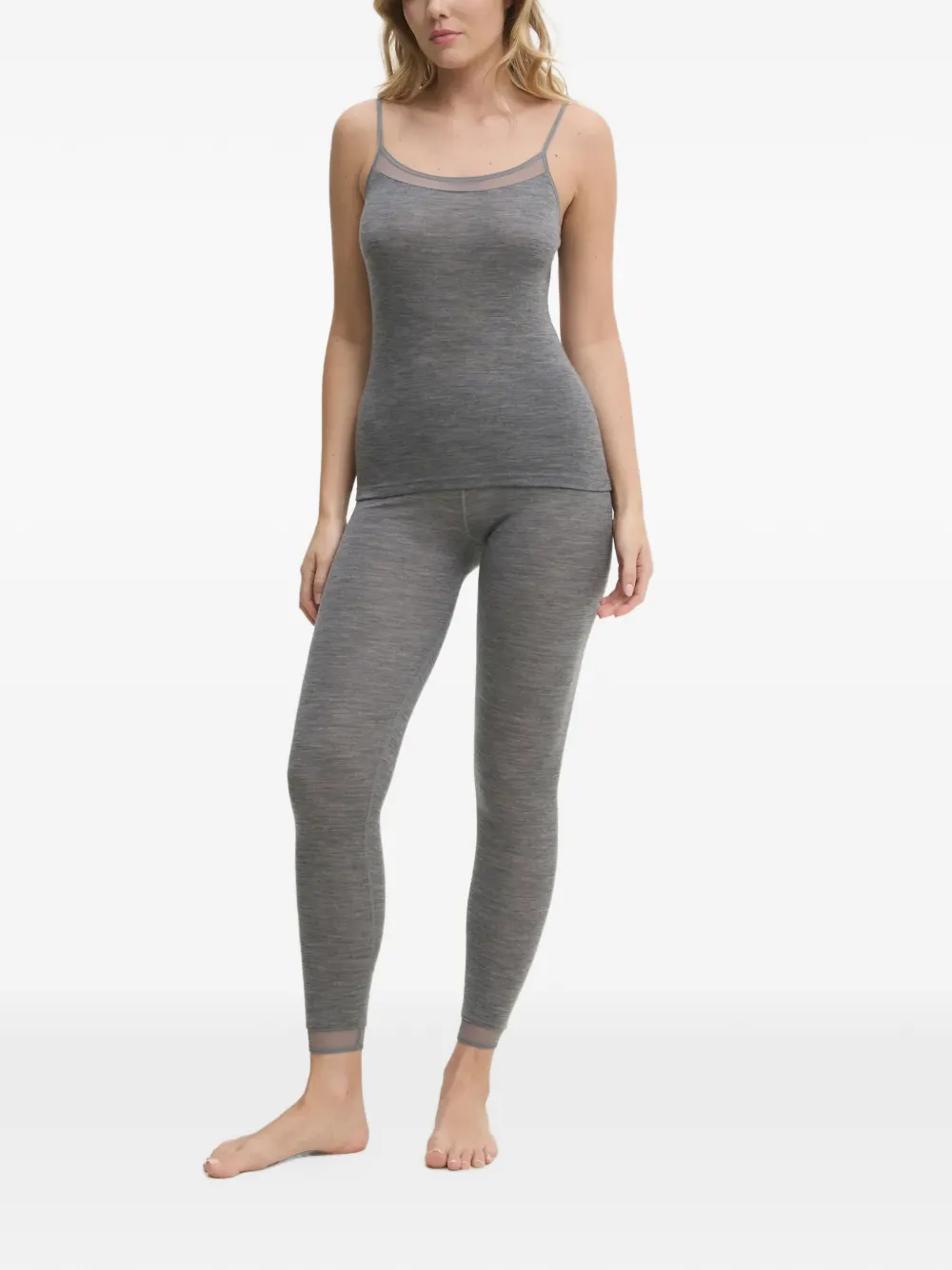 Chantelle legging taille haute Juliana à effet chiné - Gris