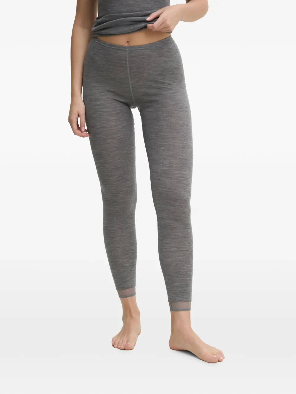 Chantelle legging taille haute Juliana à effet chiné - Gris