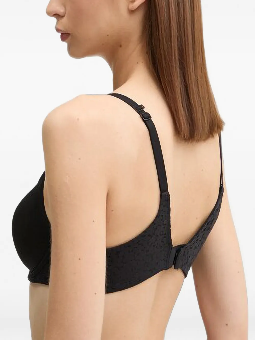 Chantelle Norah bh met strikdetail en jacquard-patroon Zwart