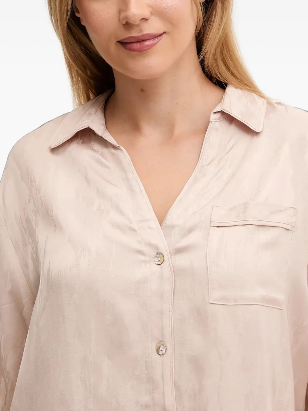Chantelle Noah button-up pajama shirt Beige