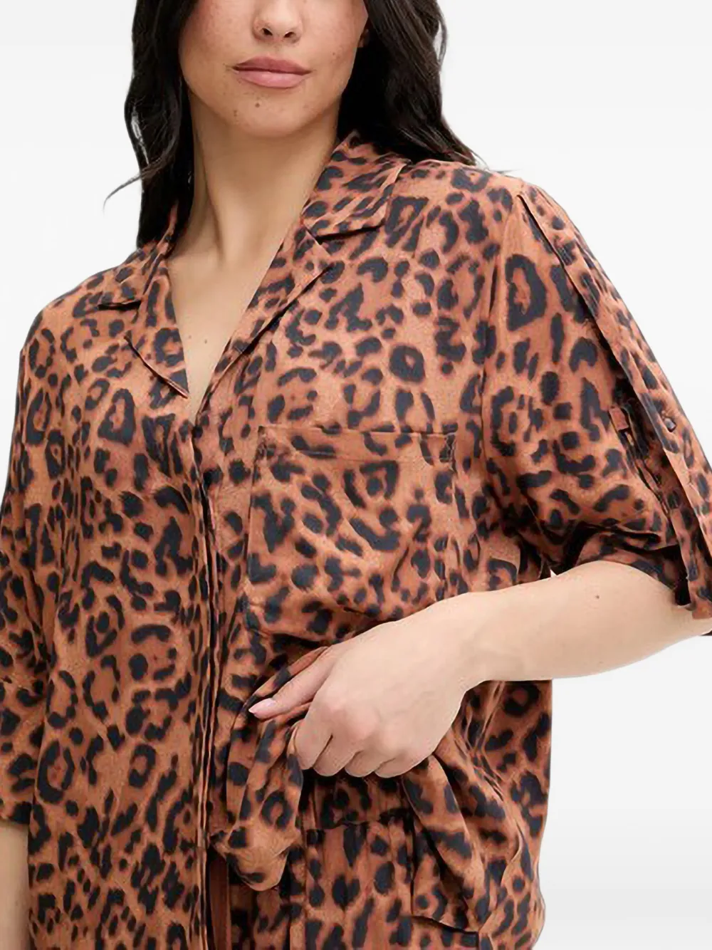 Chantelle Explore leopard-print shirt Bruin