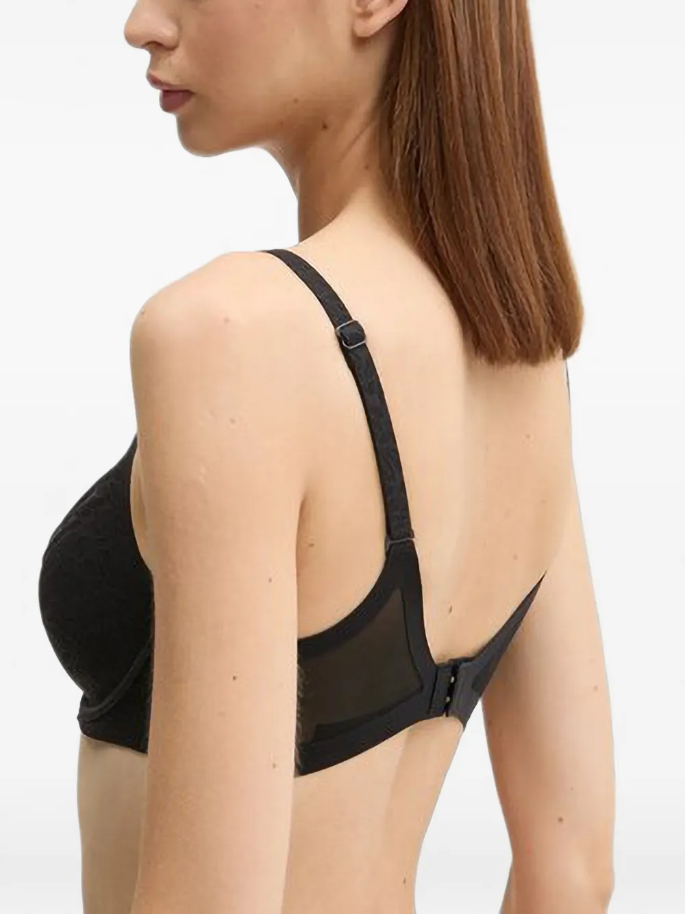 Chantelle Pure bh met kanten vlakken Zwart