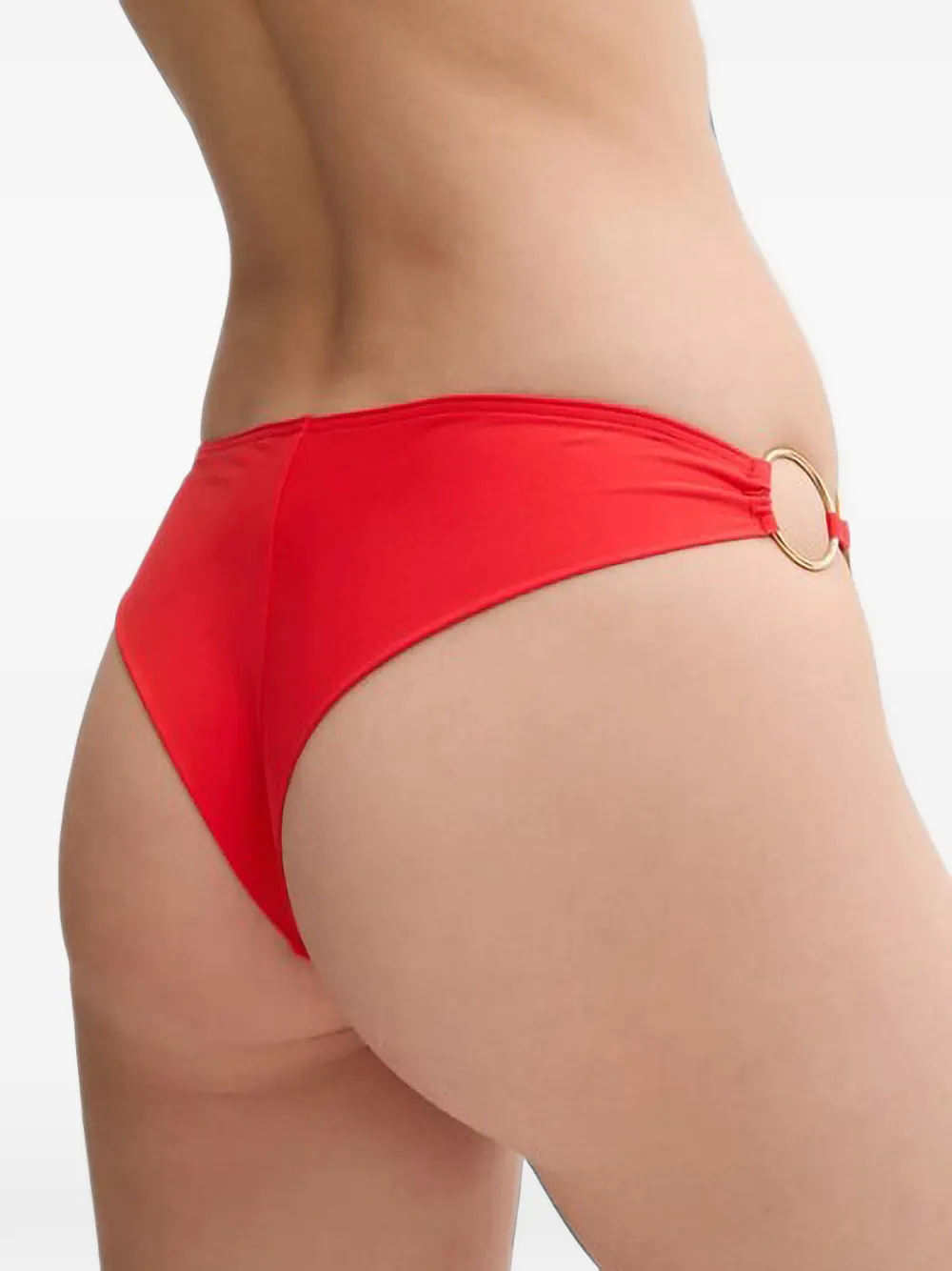 Chantelle Bikinislip met krokodillen-reliëf en ringdetail Rood