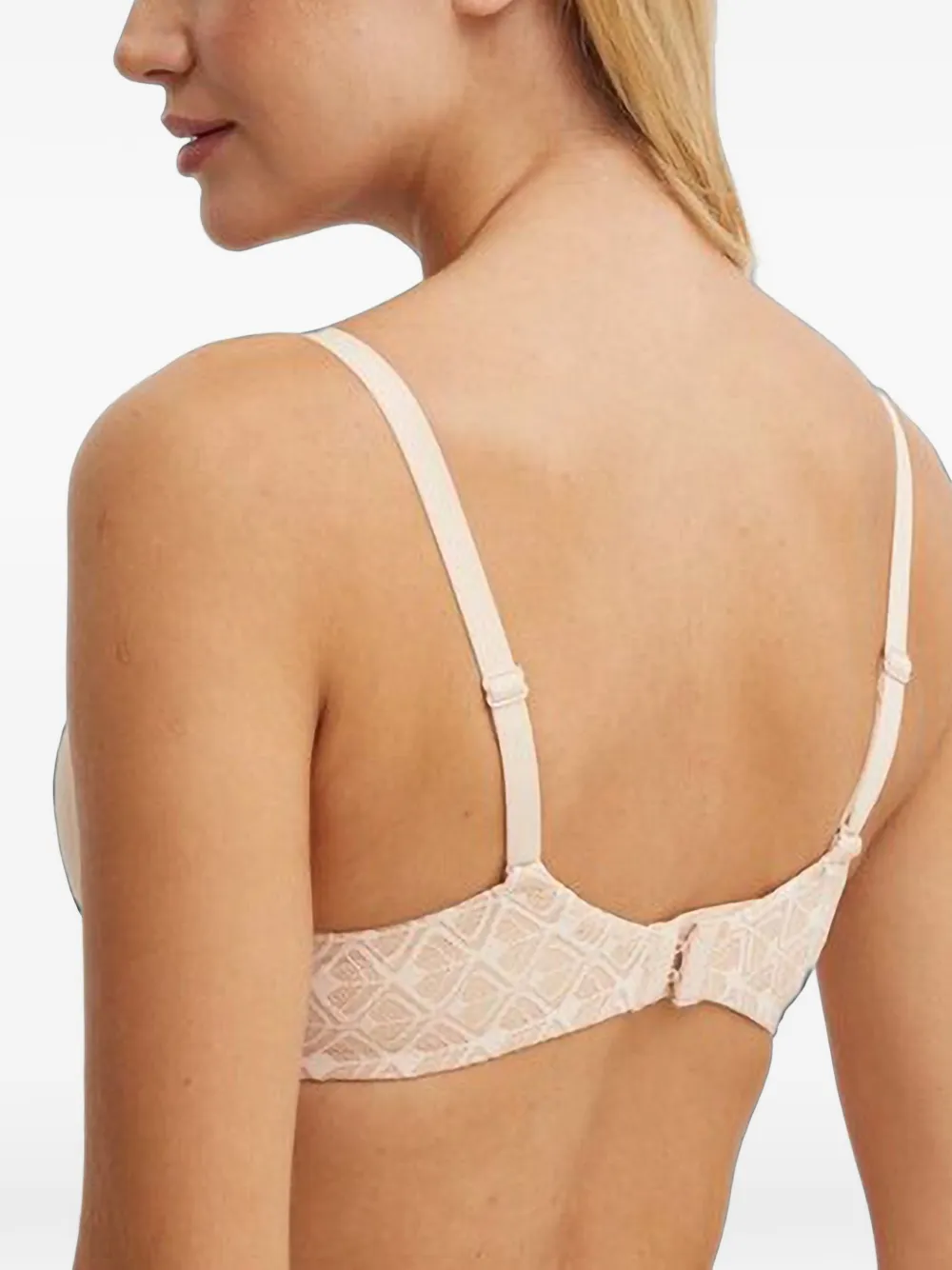 Chantelle Bh met kanten vlakken en beugel Beige