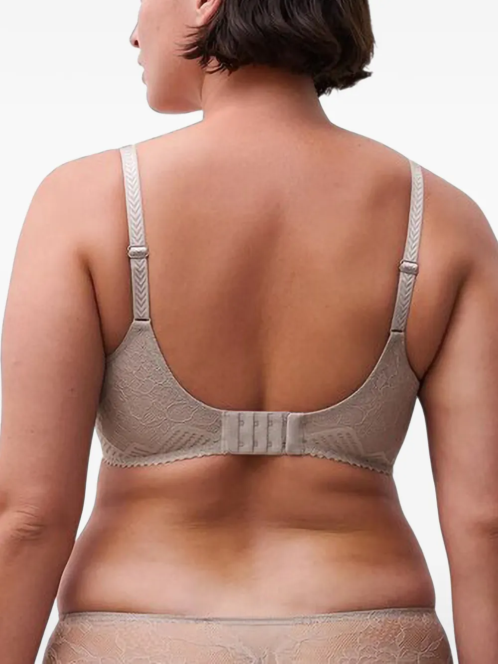 Chantelle Origins bh met geometrische kanten vlakken Beige