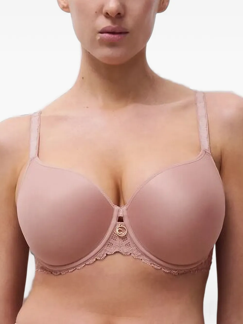 Chantelle lace-trim underwired bra - Toni neutri