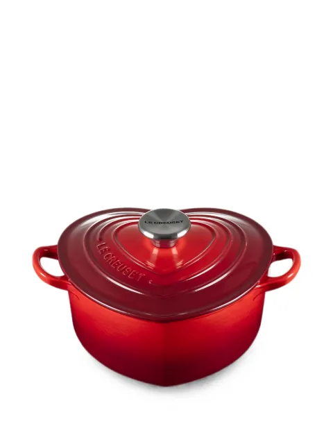 Le Creuset heart-shaped lidded casserole dish