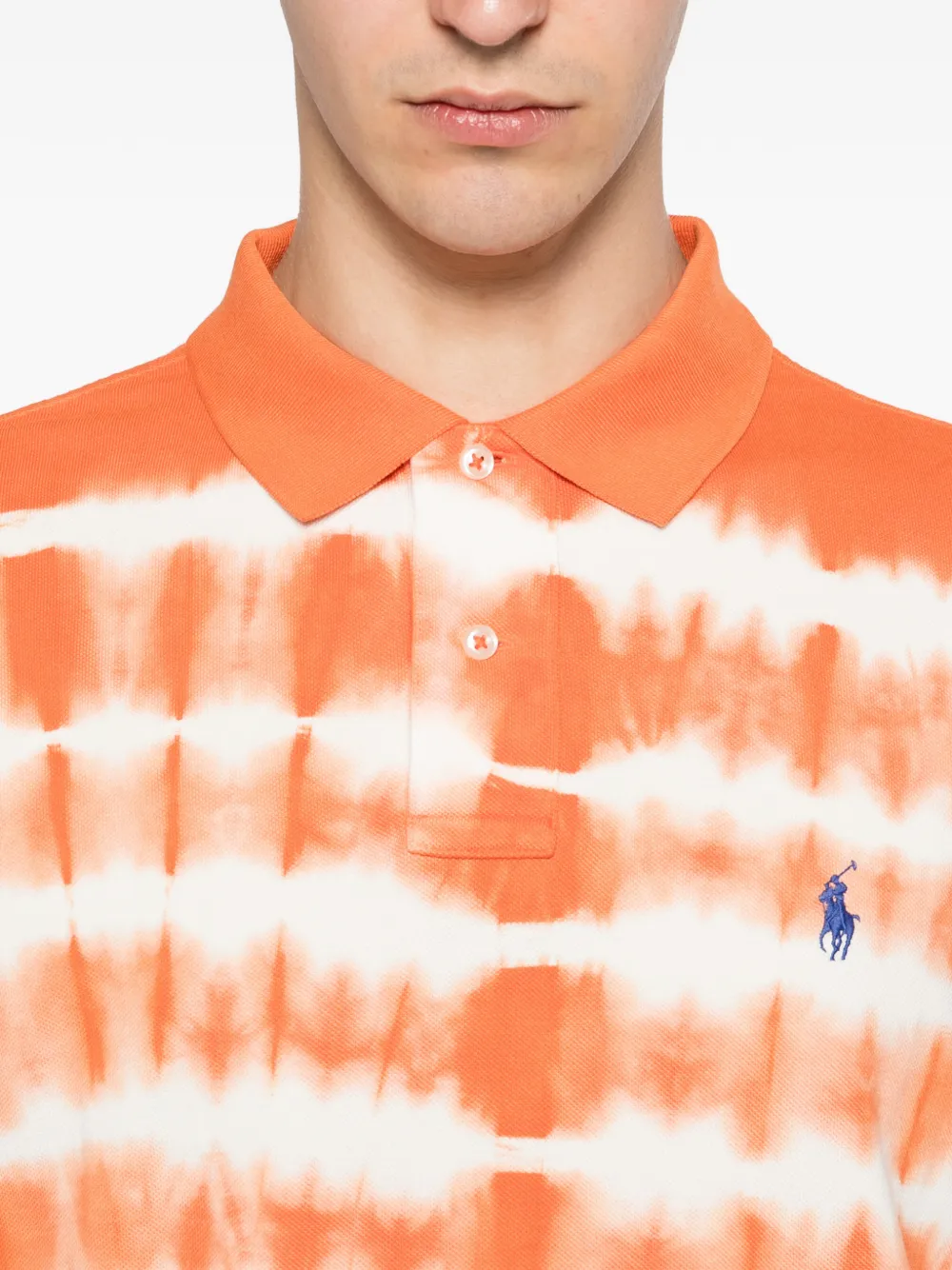 Polo Ralph Lauren Poloshirt met tie-dye print Oranje