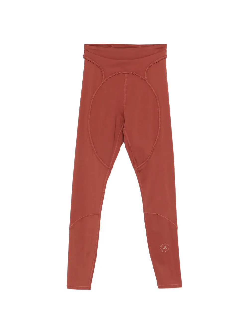 adidas by Stella McCartney panelled leggings - Marrone