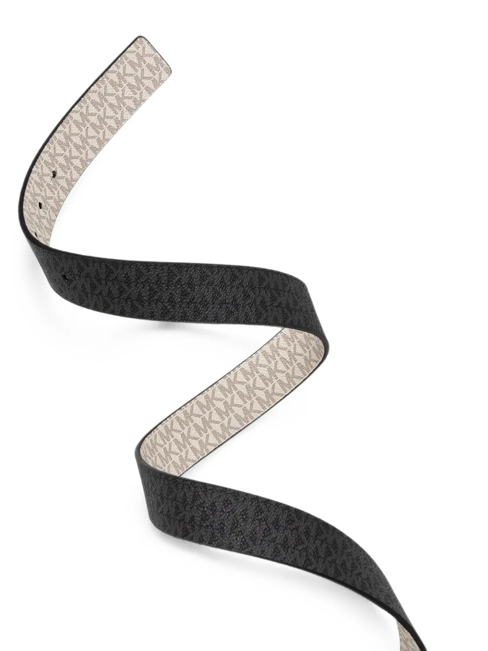Michael Kors logo-monogram reversible belt Zwart