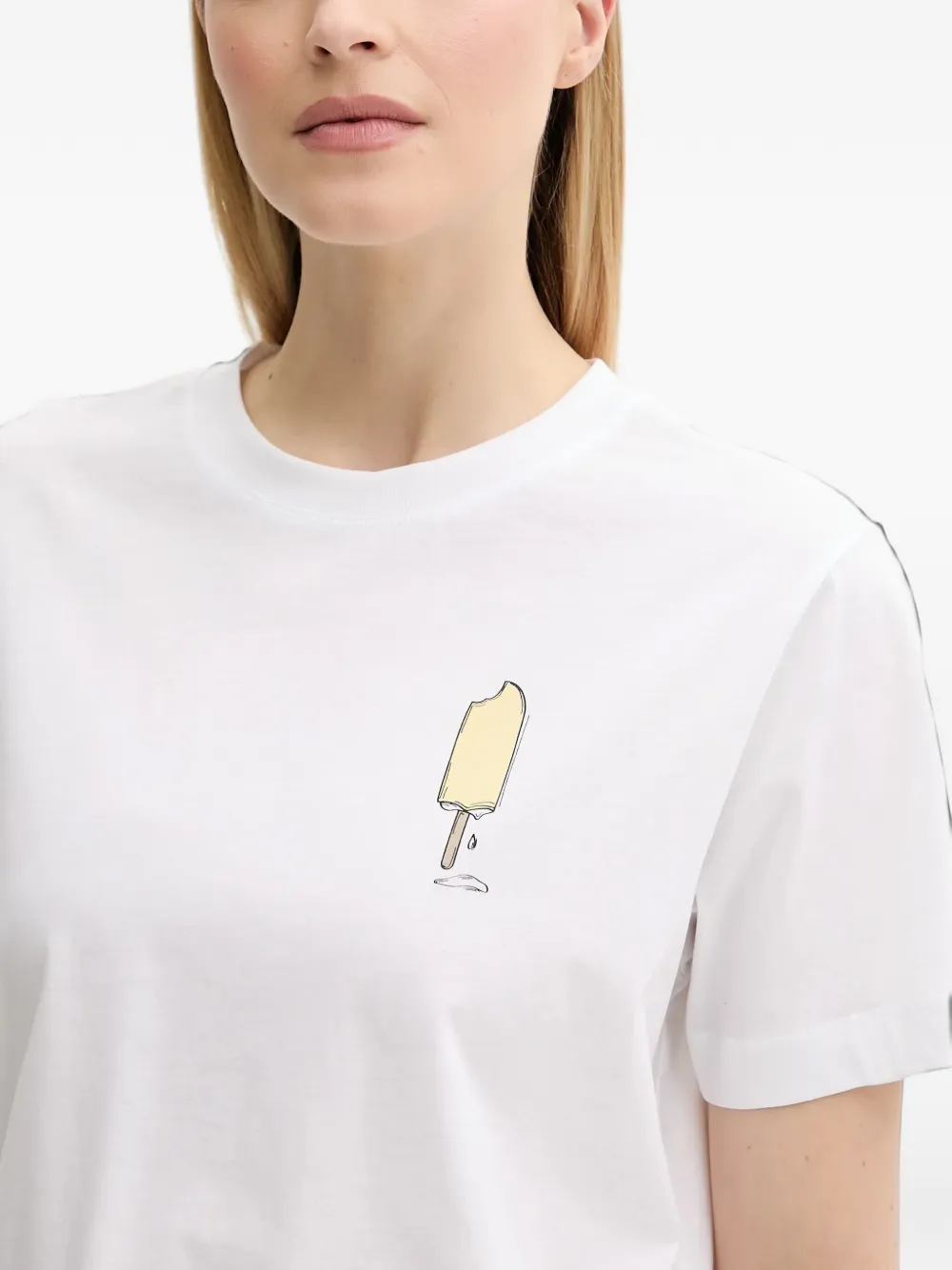 SAMSOE Sacamino cotton T-shirt Wit