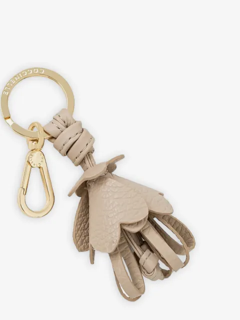 Coccinelle flower tassel keyring