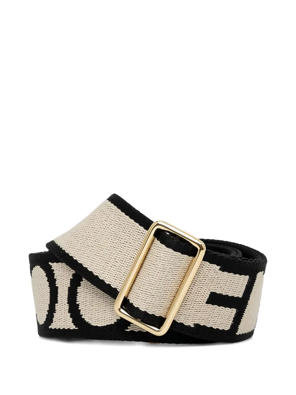 Coccinelle Schouderband met logogesp Beige