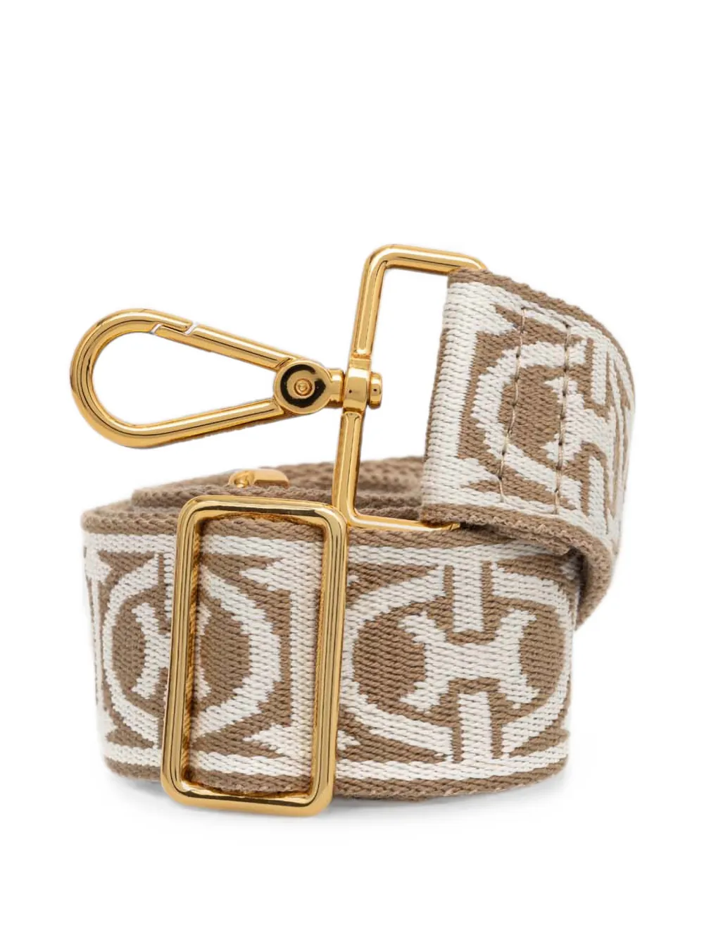 Coccinelle monogram-jacquard shoulder strap - Toni neutri