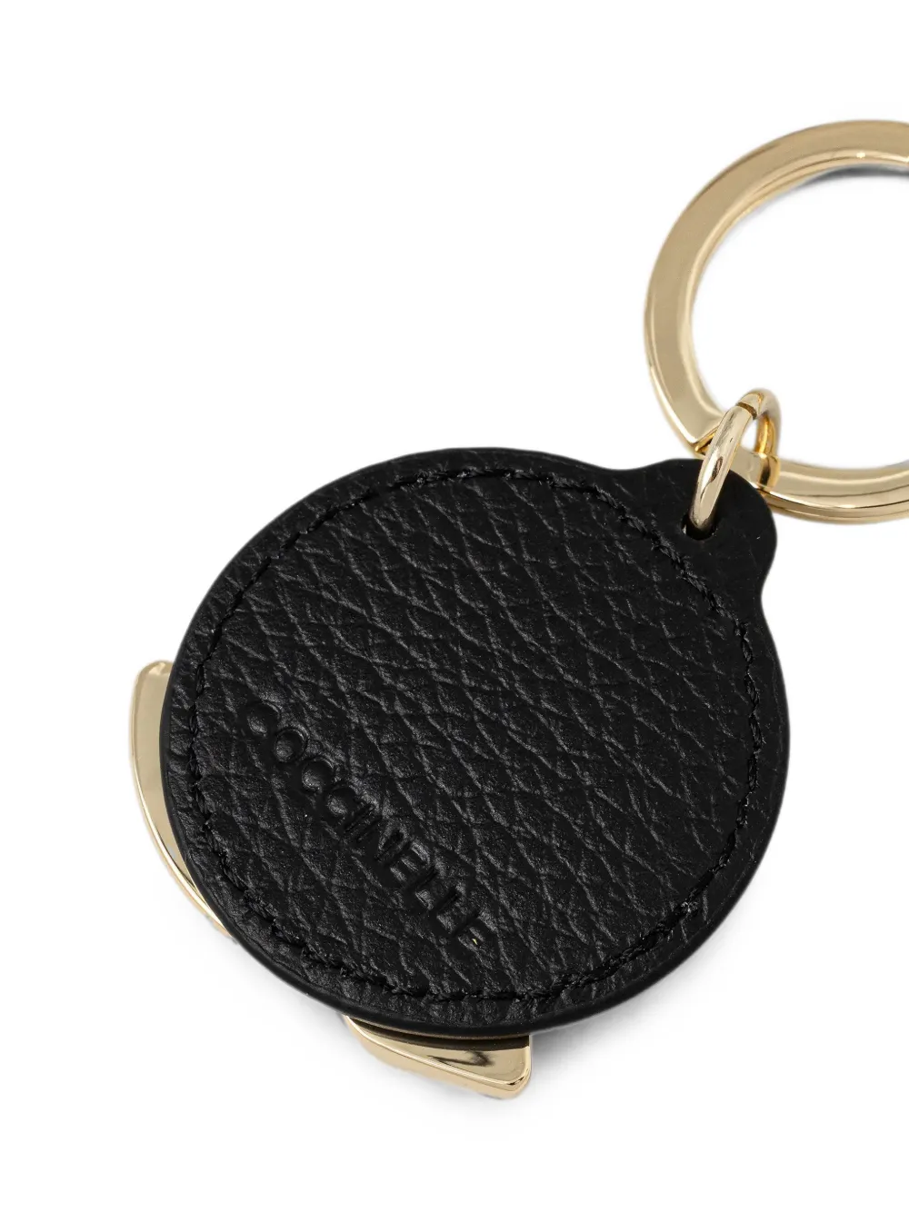 Coccinelle C-Me sleutelhanger met logoplakkaat Goud