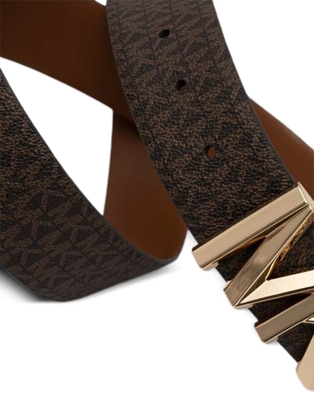 Michael Kors Riem met logoprint Bruin
