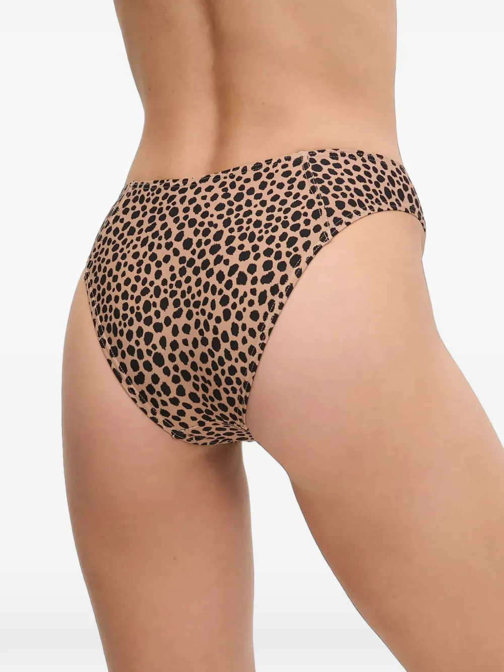 Michael Kors leopard-print bikini bottoms Beige