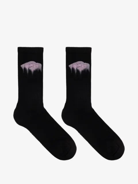 Balenciaga logo-embroidered ribbed socks