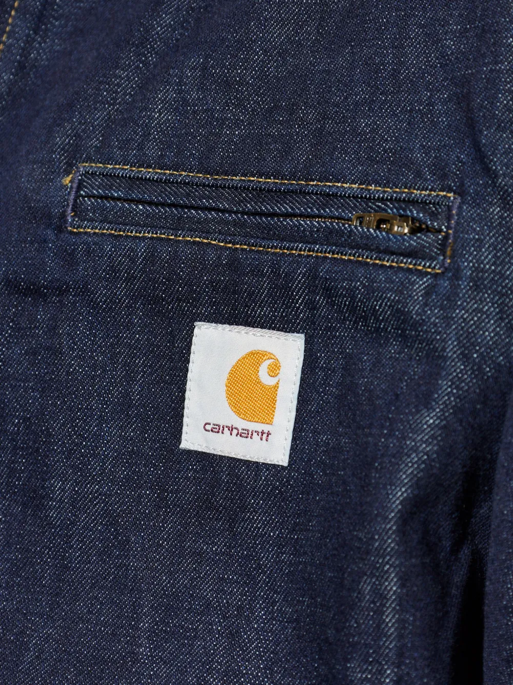 Carhartt WIP Jas met ribfluwelen kraag Blauw