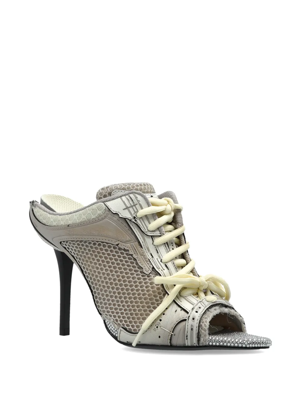 Balenciaga Sneakers met mesh vlak Zilver
