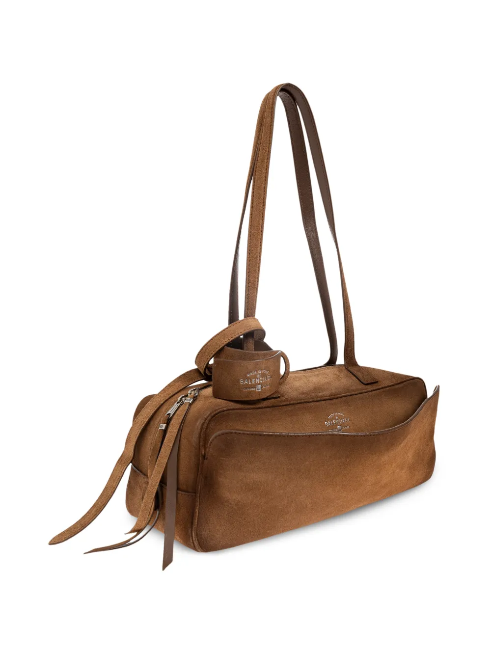 Balenciaga Carry It leren shopper Bruin