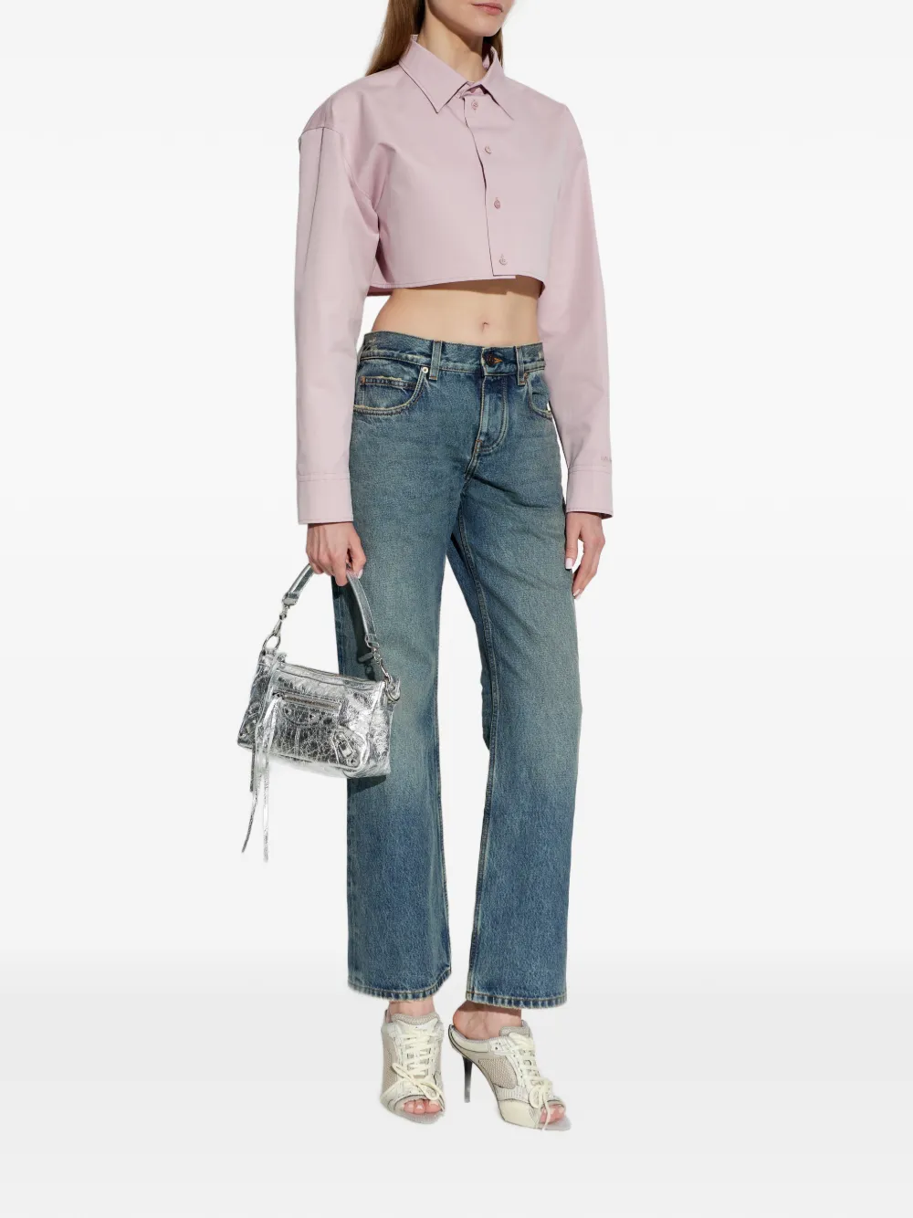 Balenciaga Slim-fit jeans Blauw