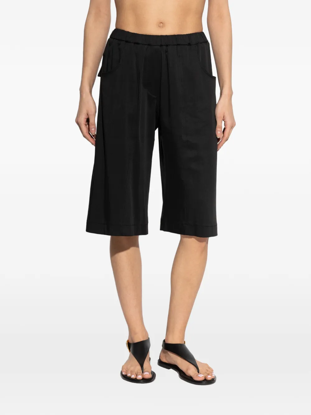Akep Shorts met elastische taille Zwart
