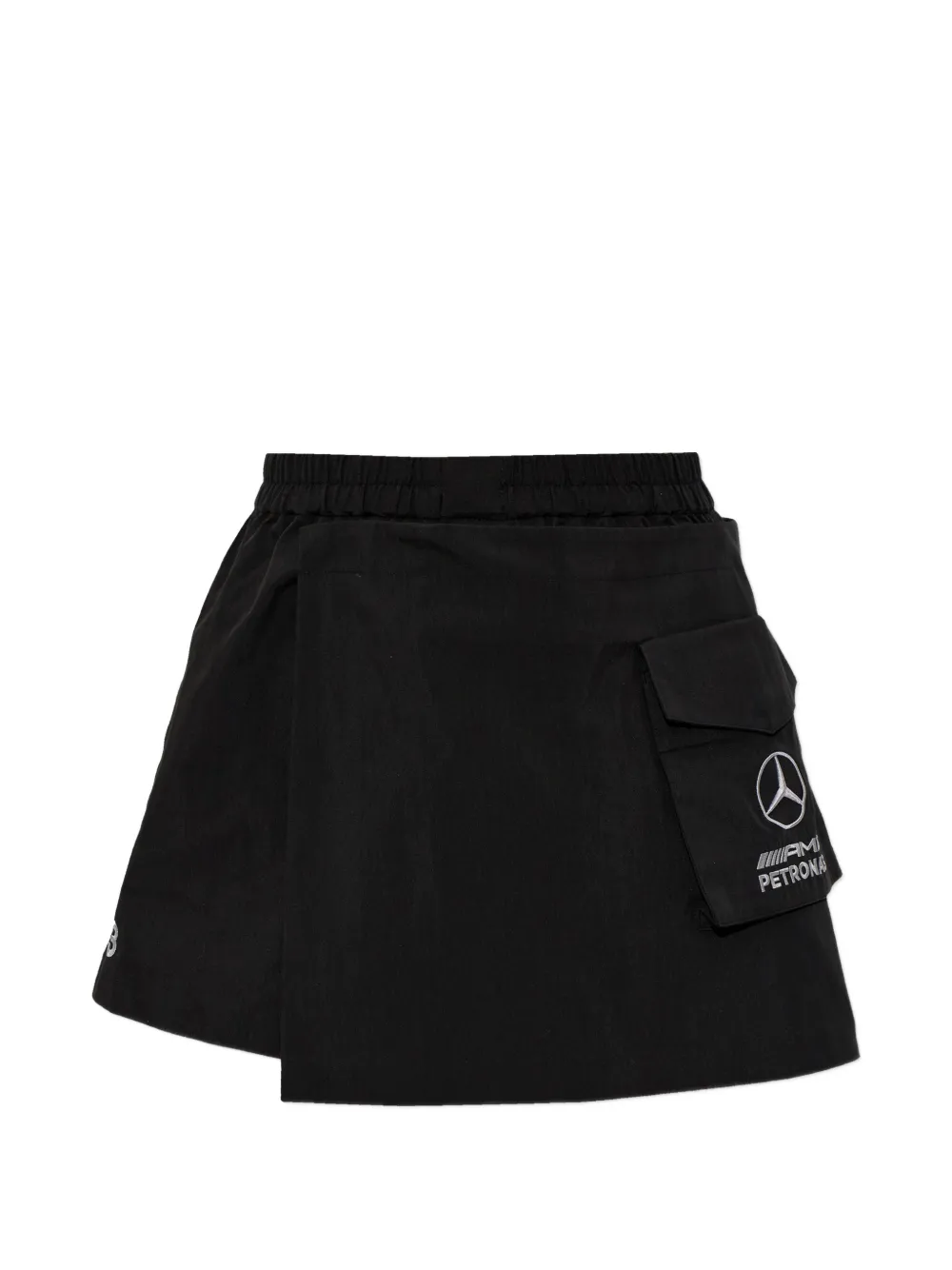 Y-3 x Mercedes logo-print shorts - Nero