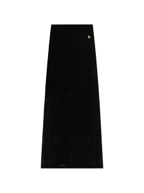 Akep logo-plaque maxi skirt