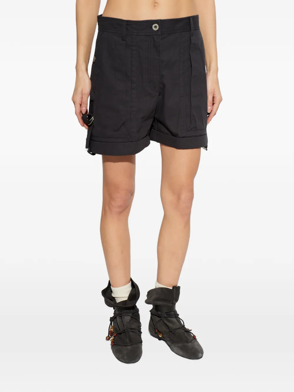 Isabel Marant Ring Detail Shorts - Black 
