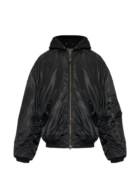 Balenciaga hooded bomber jacket