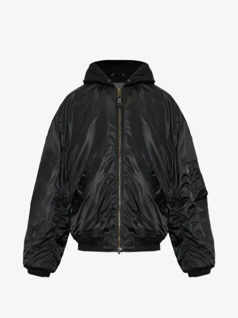 Balenciaga hooded bomber jacket