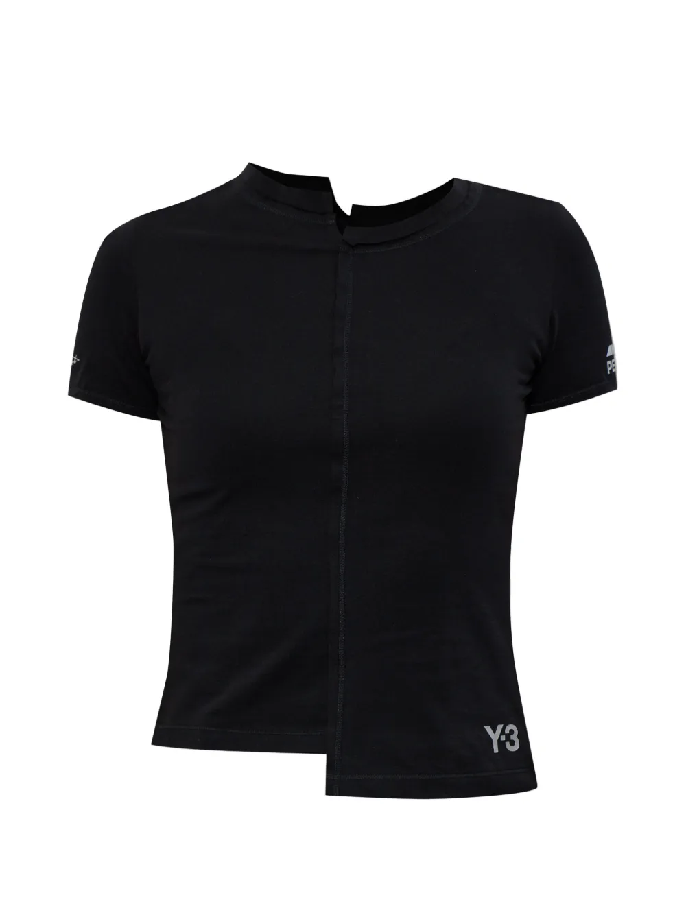 Y-3 x Mercedes logo-print T-shirt - Nero