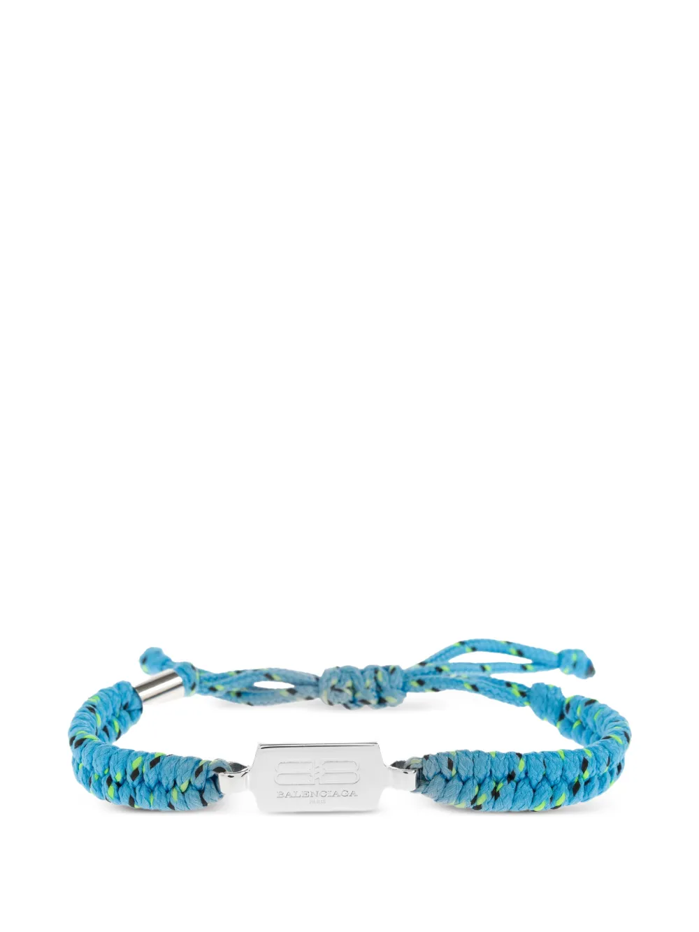 Balenciaga Saint-germain logo-plaque bracelet - Argento