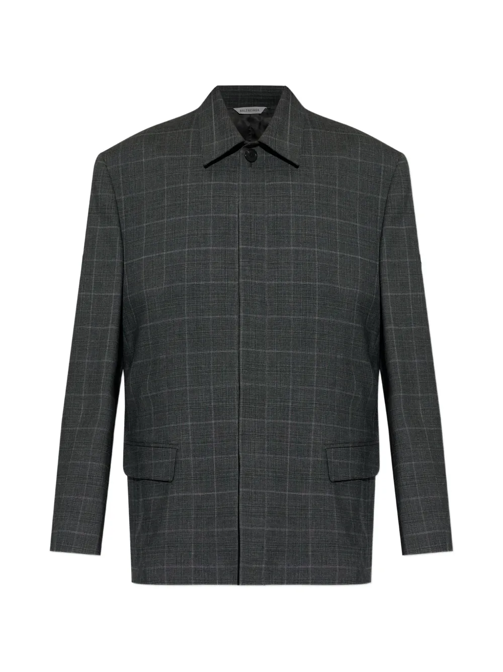 Balenciaga check jacket - Grigio