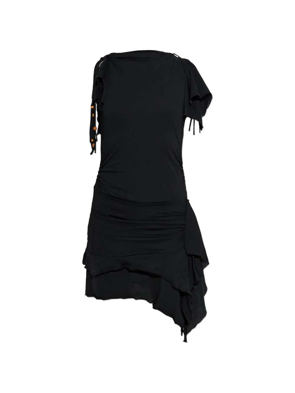 ISABEL MARANT ruffled ruched dress - Nero
