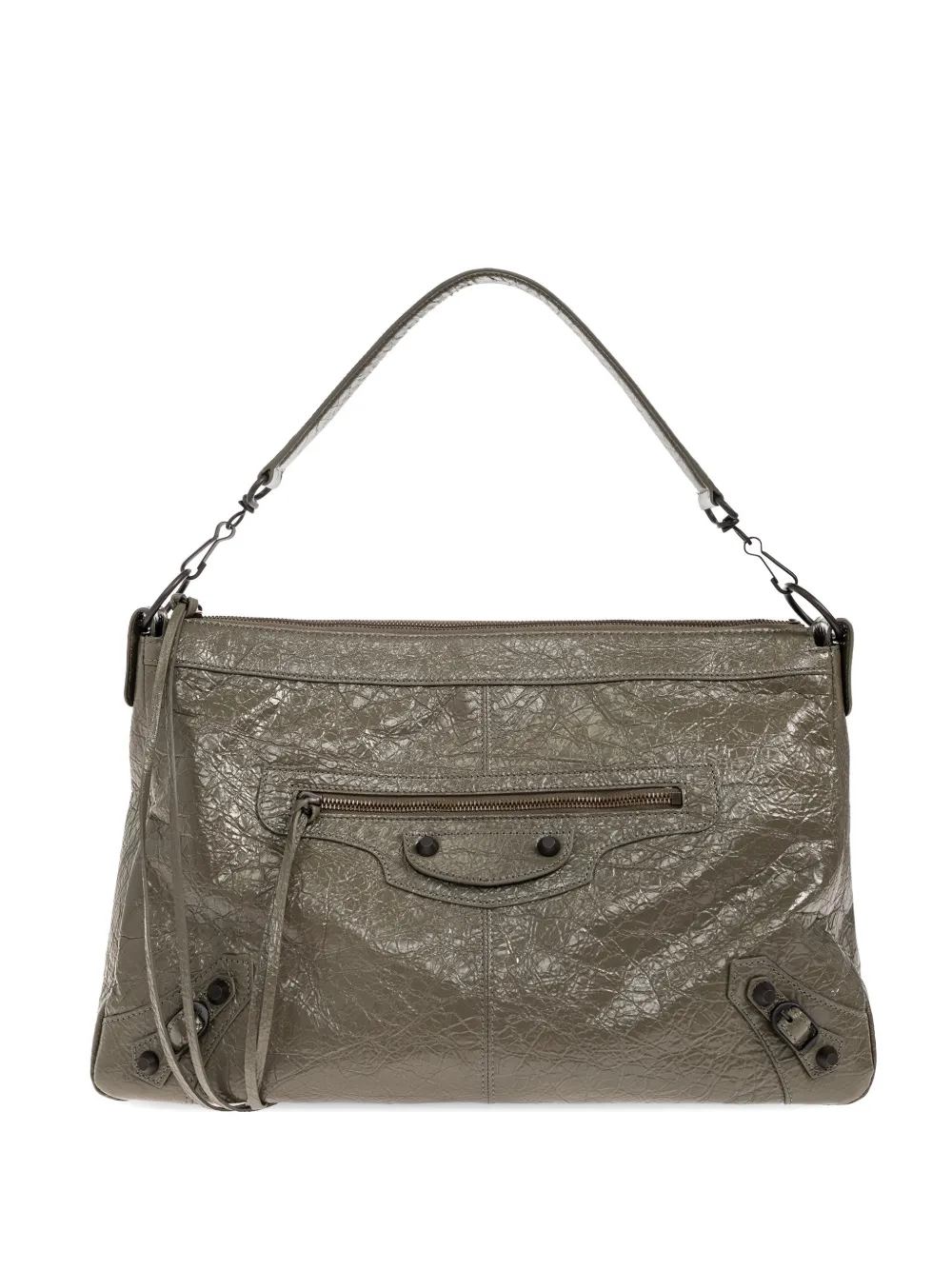 Balenciaga medium Le City zip-up shoulder bag - Verde