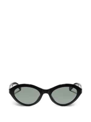 Gucci ホースビット オーバルフレーム サングラス | ブラック