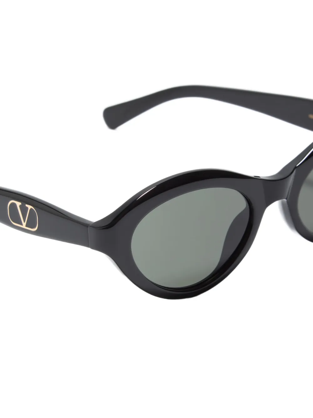 VALENTINO GARAVANI EYEWEAR Acetaal bril met cat-eye montuur Zwart